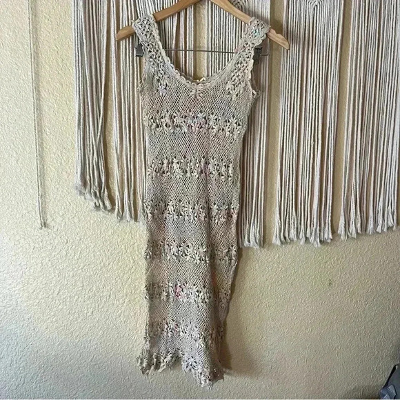 Crotchet midi see through dress no tags - Picture 5 of 8